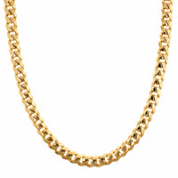 18K Yellow Gold 23" Cuban Chain Necklace
