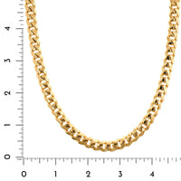 18K Yellow Gold 23" Cuban Chain Necklace