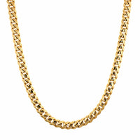 18K Yellow Gold 20" Cuban Chain Necklace