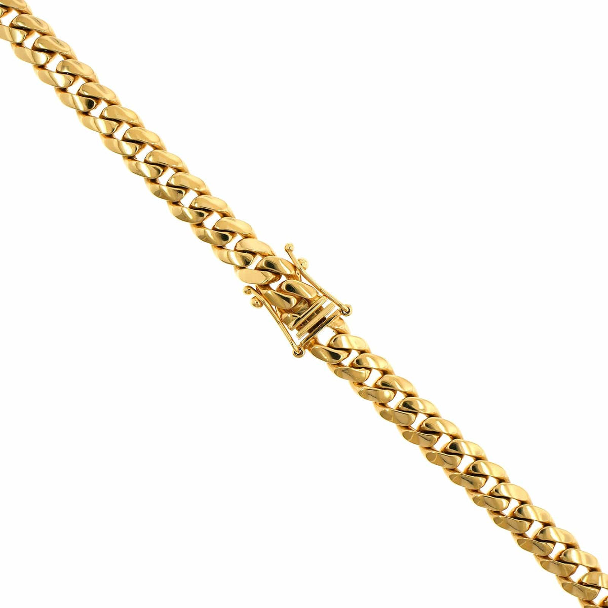 18K Yellow Gold 20" Cuban Chain Necklace