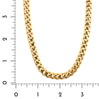 18K Yellow Gold 20" Cuban Chain Necklace