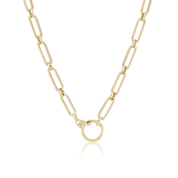 Sorellina 18K Yellow Gold Link with Enhancer Clip Chain