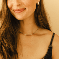 Dana Rebecca 14K Yellow Gold Diamond Bar Cuban Chain