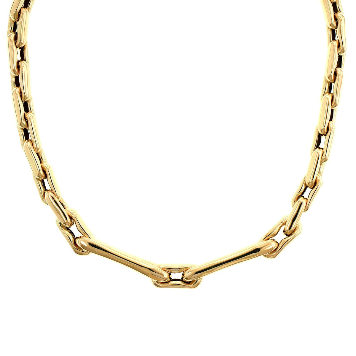 Lauren Rubinski 14K Yellow Gold Small & Extra Large Chain Link Necklace