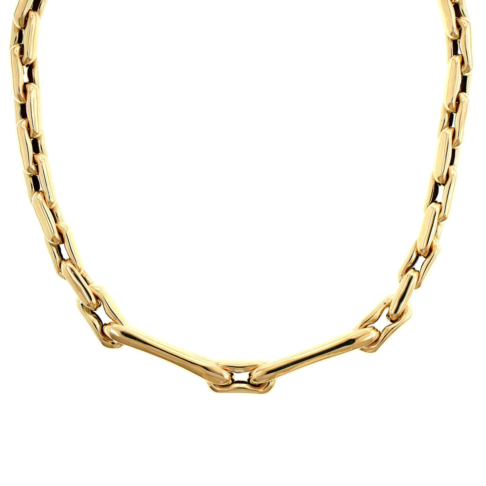 Lauren Rubinski 14K Yellow Gold Small & Extra Large Chain Link Necklace