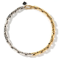 Lauren Rubinski 14K Yellow and White Gold Small Link Chain Necklace