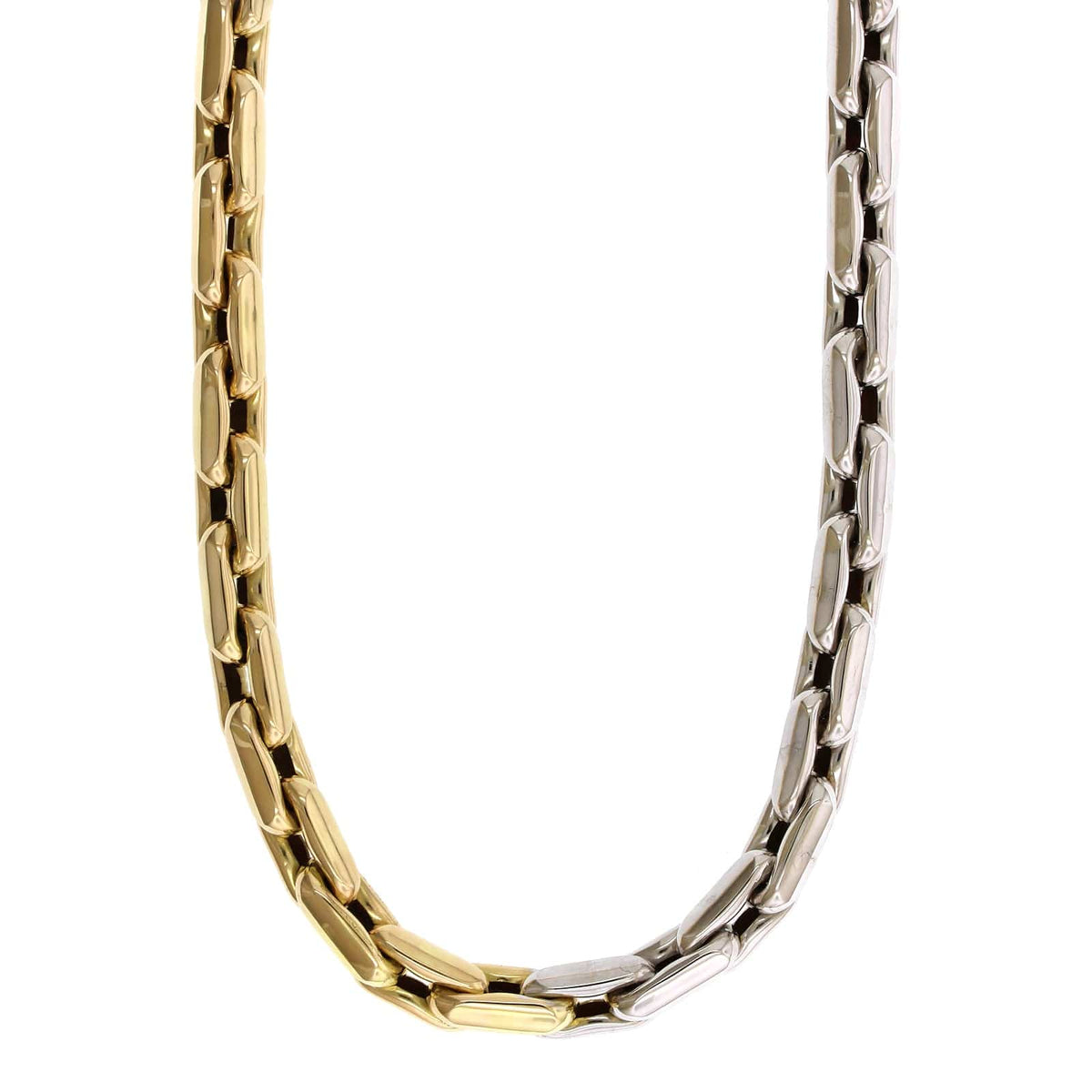 Lauren Rubinski 14K Yellow and White Gold Small Link Chain Necklace