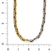 Lauren Rubinski 14K Yellow and White Gold Small Link Chain Necklace