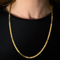 CADAR 18K Yellow Gold Square Necklace