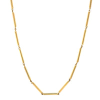 14K Yellow Gold Vintage Stick Chain