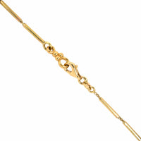 14K Yellow Gold Vintage Stick Chain