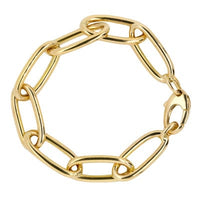 14K Yellow Gold Oval Link Necklace