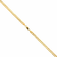 18K Yellow Gold 26" Curb Chain Necklace