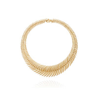 18K Yellow Gold Flame Necklace