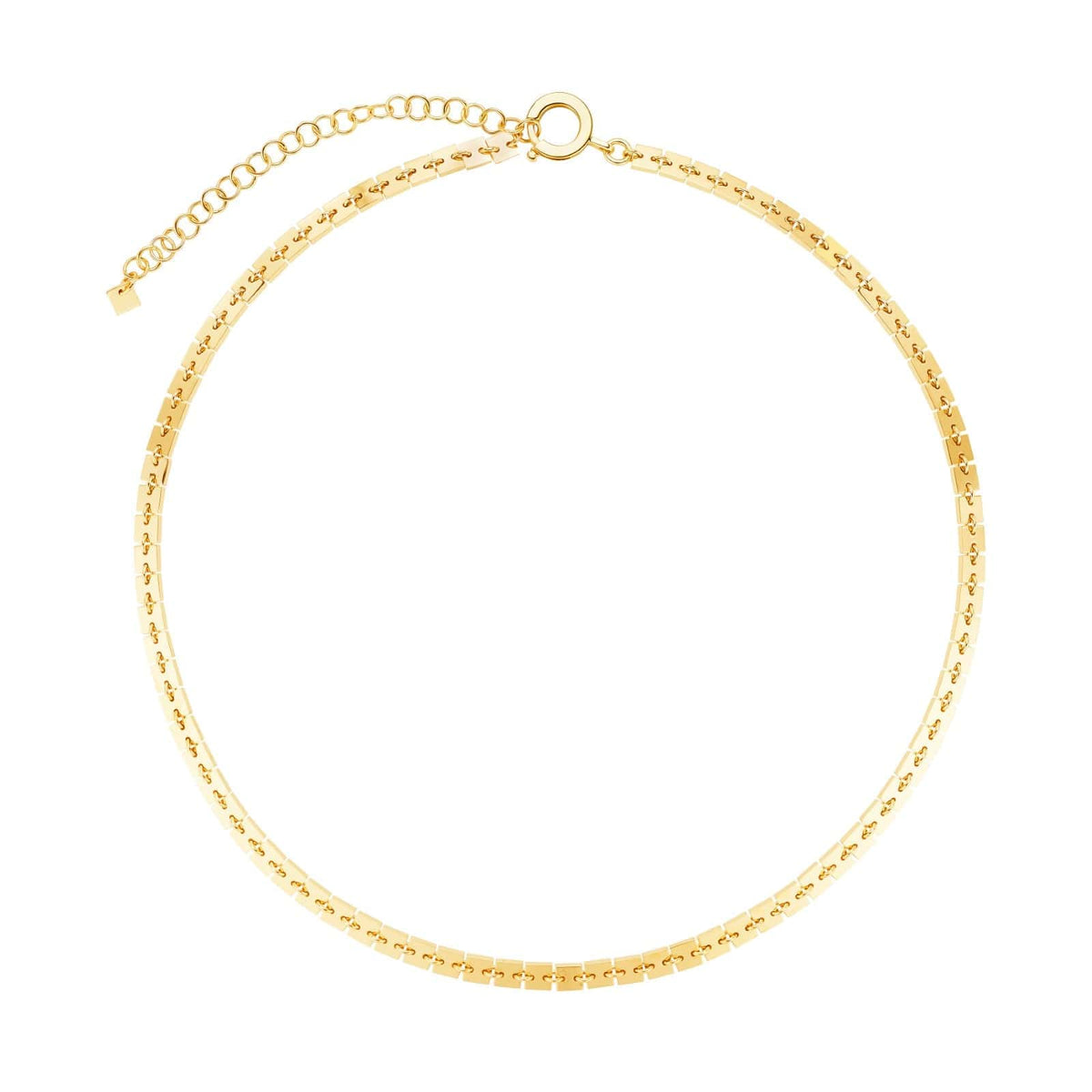 Cadar 18K Yellow Gold Square Foundation Chain Necklace