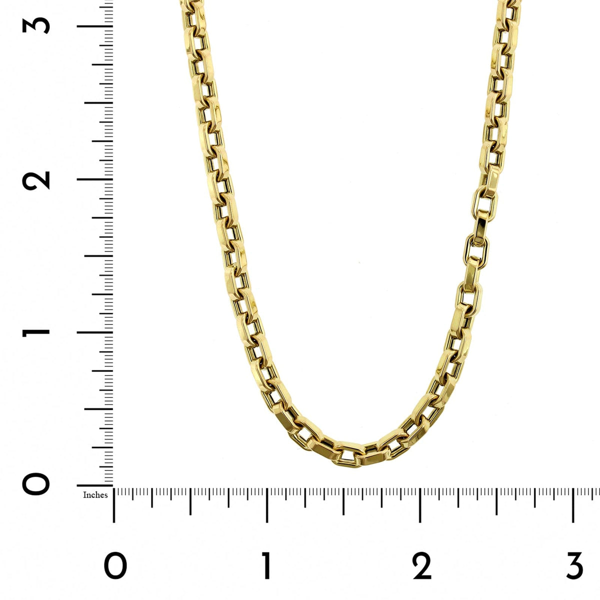 Roberto Coin 18K Yellow Gold Square Link Chain Necklace