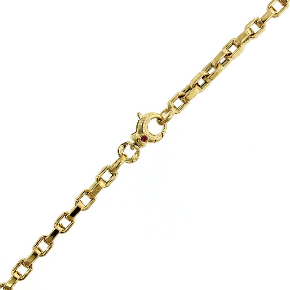 Roberto Coin 18K Yellow Gold Square Link Chain Necklace