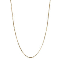 Box Chain Necklace 18K Yellow Gold, 1.7mm