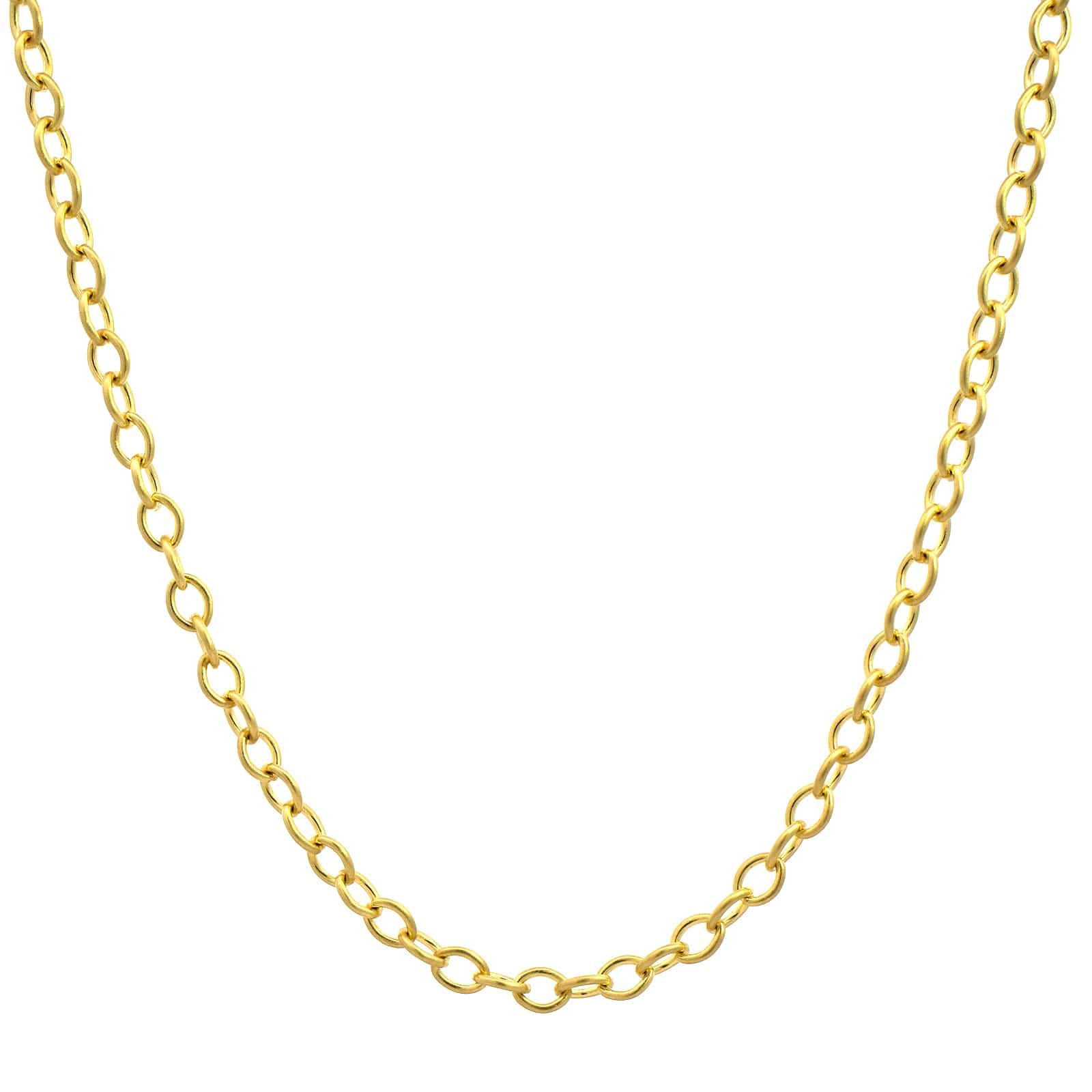 Suzy Landa 18K Yellow Gold 22" Small Round Link Chain Necklace