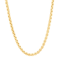 14K Yellow Gold Box Chain Necklace