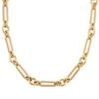 Lauren Rubinski 14K Yellow Gold Miuccia Embossed Long Chain Necklace
