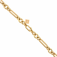 Lauren Rubinski 14K Yellow Gold Miuccia Embossed Long Chain Necklace
