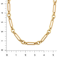 Lauren Rubinski 14K Yellow Gold Miuccia Embossed Long Chain Necklace