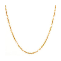 Three Stories 14K Yellow Gold Small Link Textured Chain Necklace