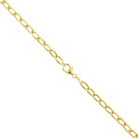 14K Yellow Gold Oval Chain Link Necklace