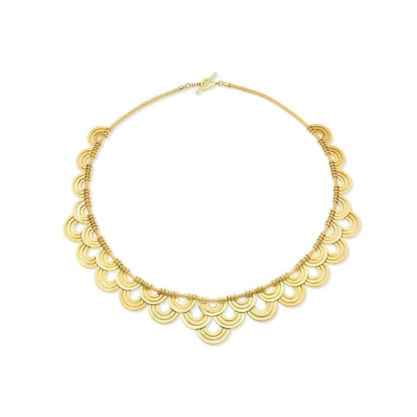 Cadar 18K Yellow Gold Duplex Water Link Chain Necklace
