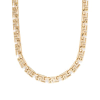Azlee 18K Yellow Gold Tessellate Chain Necklace