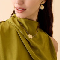 Marco Bicego 18K Yellow Gold Lunaria Single Leaf Necklace