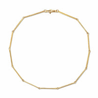 Fernando Jorge 18K Yellow Gold Ultra Stretched Elongated Double Link Necklace