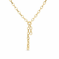 Roberto Coin 18K Yellow Gold Oval Link Y Necklace