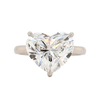 Platinum Heart Shaped Diamond Engagement Ring