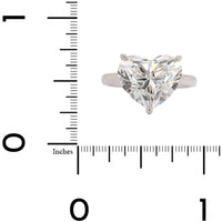 Platinum Heart Shaped Diamond Engagement Ring