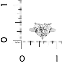Platinum Heart Shaped Diamond Engagement Ring