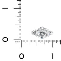 Platinum 6 Stone Oval Diamond Ring