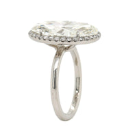 Platinum Oval Diamond Engagement Ring