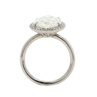 Platinum Oval Diamond Engagement Ring
