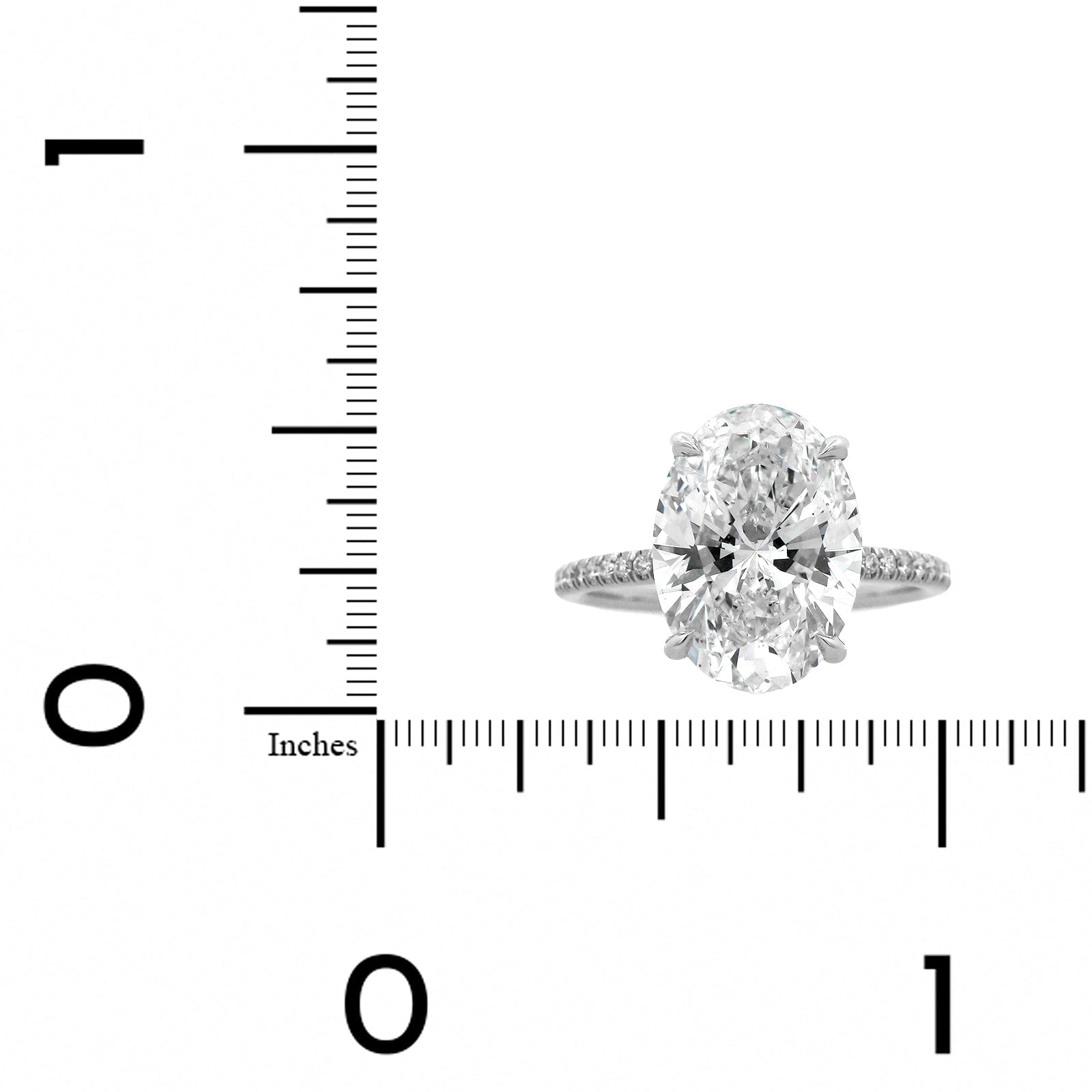 Platinum Oval Cut and Hidden Diamond Halo Engagement Ring
