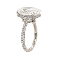 Platinum Oval Diamond Engagement Ring