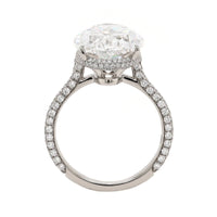 Platinum Oval Diamond Engagement Ring