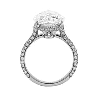 Platinum Oval Diamond Engagement Ring