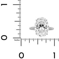 Platinum Oval Diamond Engagement Ring