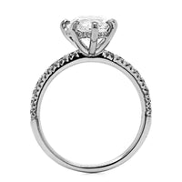 Platinum Pear Shape Diamond Engagement Ring