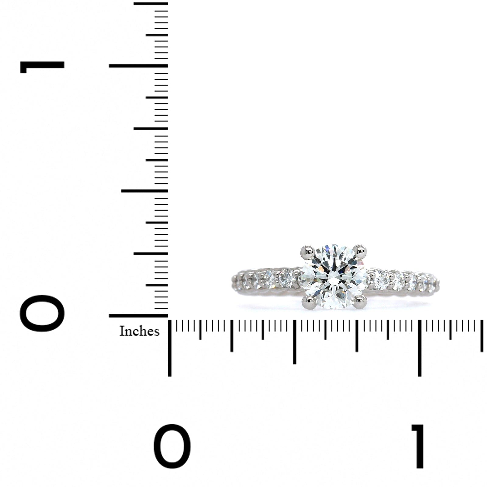 Platinum Round Cut Diamond with Braid Design Engagement Ring
