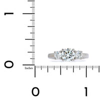 Platinum 3 Stone Diamond Engagement Ring
