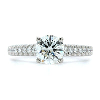 Platinum Round Diamond Engagement Ring