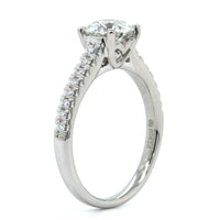 Platinum Round Diamond Engagement Ring